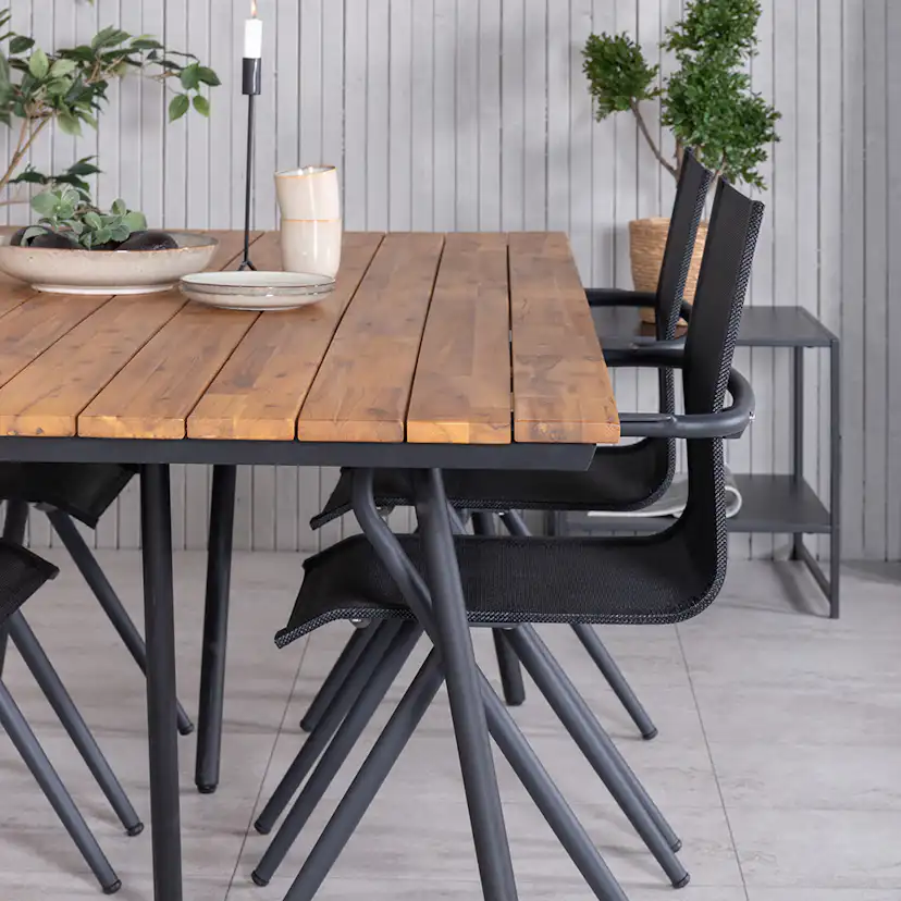 Matgrupp Venture Home Chane med 4 Anve Matstolar