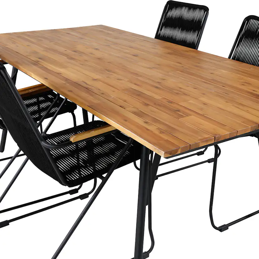 Matgrupp Venture Home Chane med 4 Billy Karmstolar