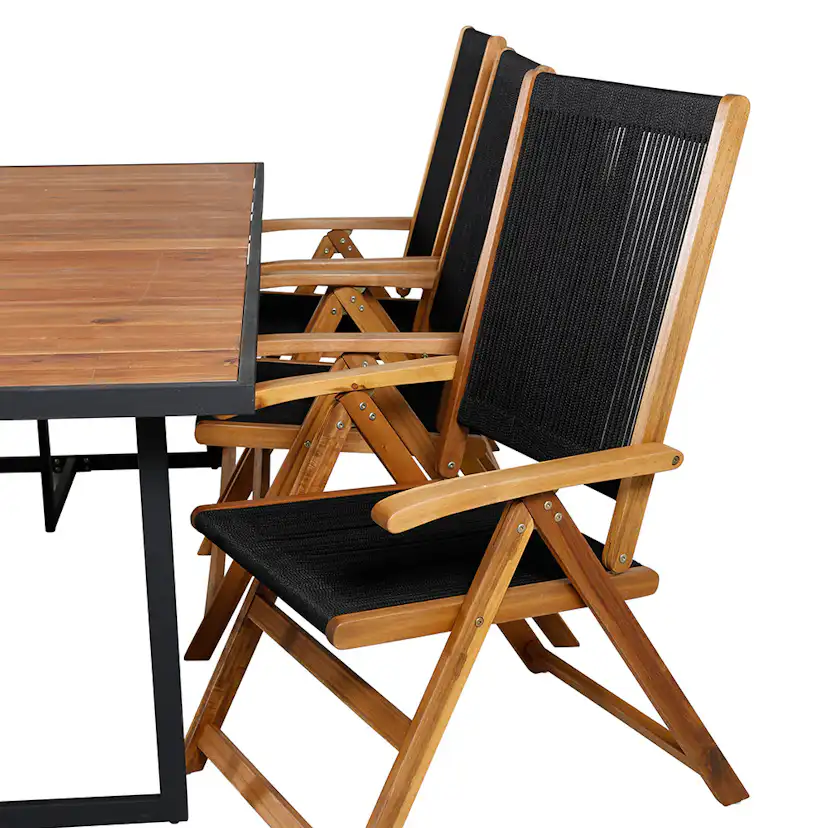 Matgrupp Venture Home King med 6 Lumi Vikbara Matstolar