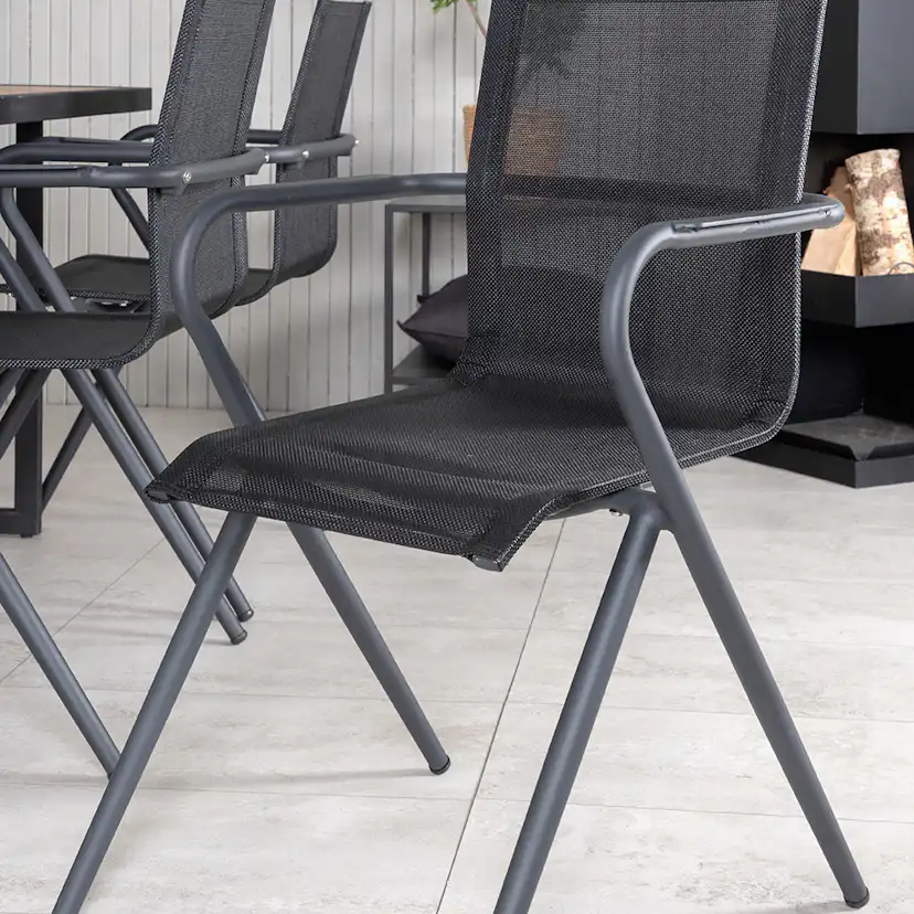 Matgrupp Venture Home King med 6 Anve Matstolar