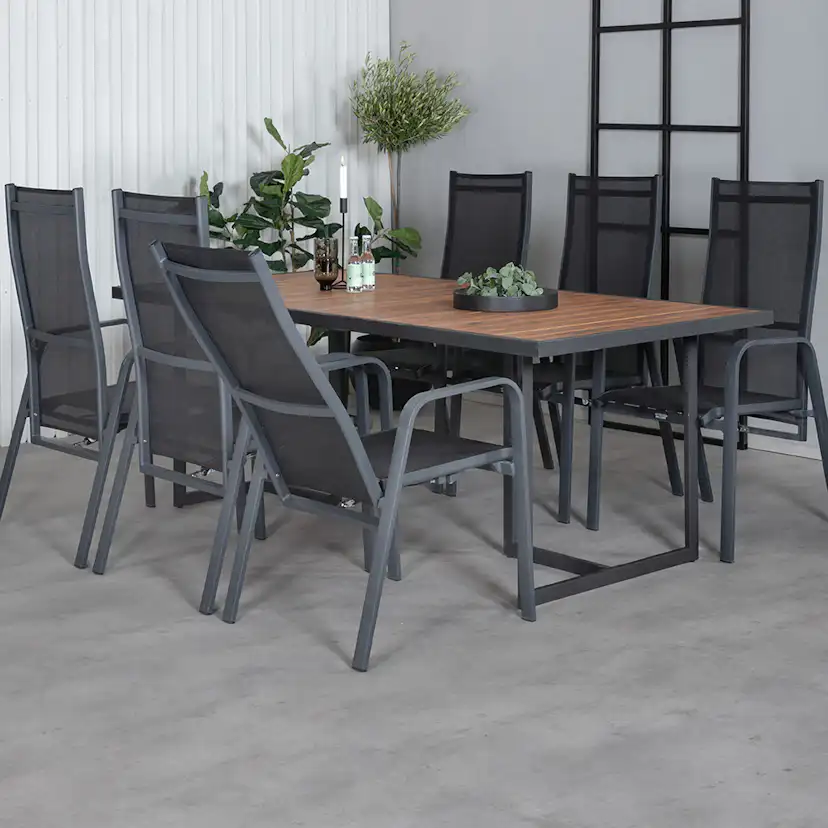 Matgrupp Venture Home King med 6 Curz Matstolar