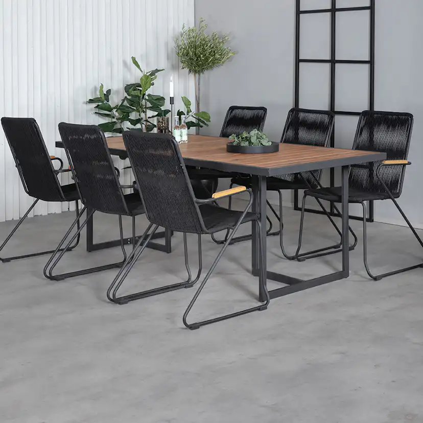 Matgrupp Venture Home King med 6 Billy Karmstolar