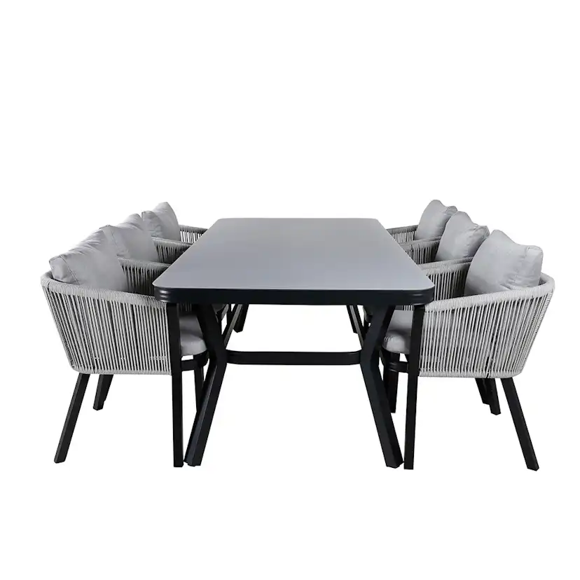 Matgrupp Venture Home Vyn med 6 Vyn Matstolar