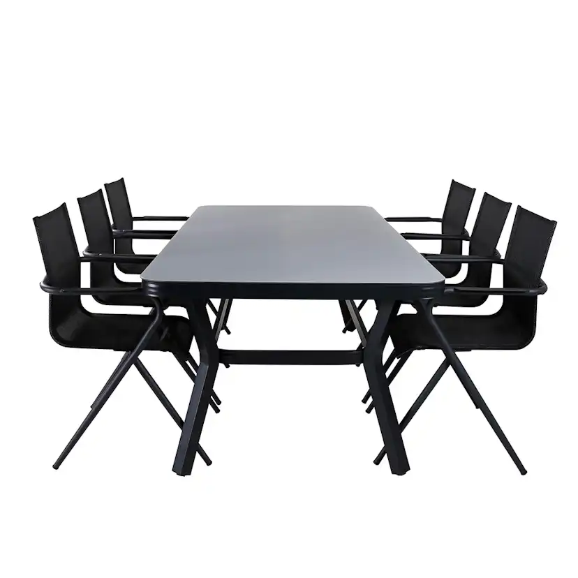 Matgrupp Venture Home Vyn med 6 Anve Matstolar