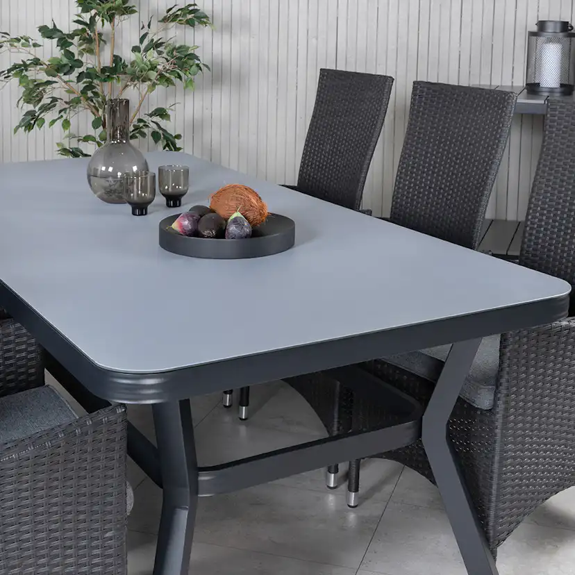 Matgrupp Utomhus Venture Home Vyn med 6 Pam Trädgårdsstolar