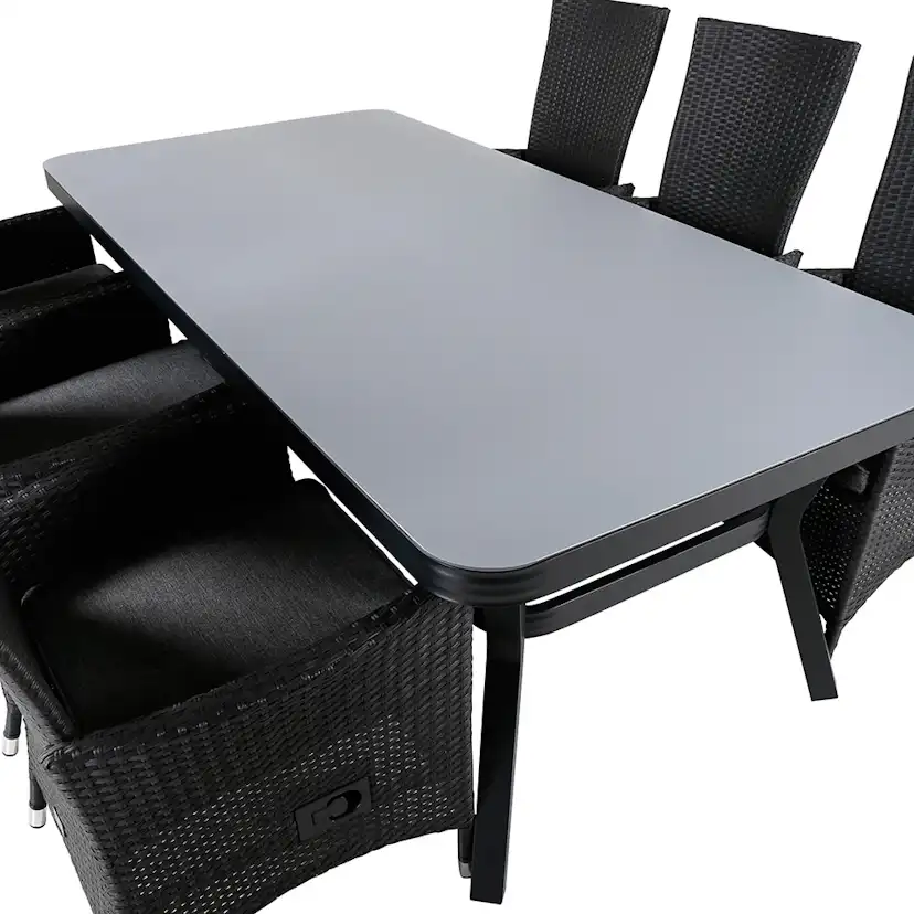 Matgrupp Utomhus Venture Home Vyn med 6 Pam Trädgårdsstolar