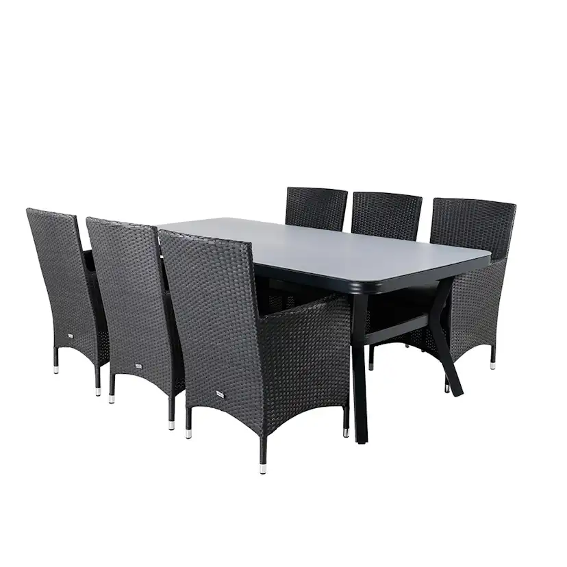 Matgrupp Utomhus Venture Home Vyn med 6 Mani Trädgårdsstolar