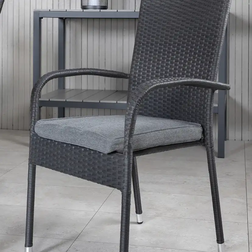 Matgrupp Utomhus Venture Home Vyn med 6 Hanna Trädgårdsstolar