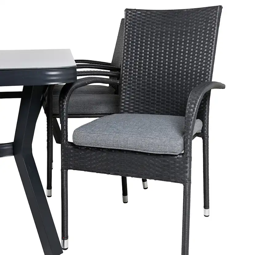 Matgrupp Utomhus Venture Home Vyn med 6 Hanna Trädgårdsstolar