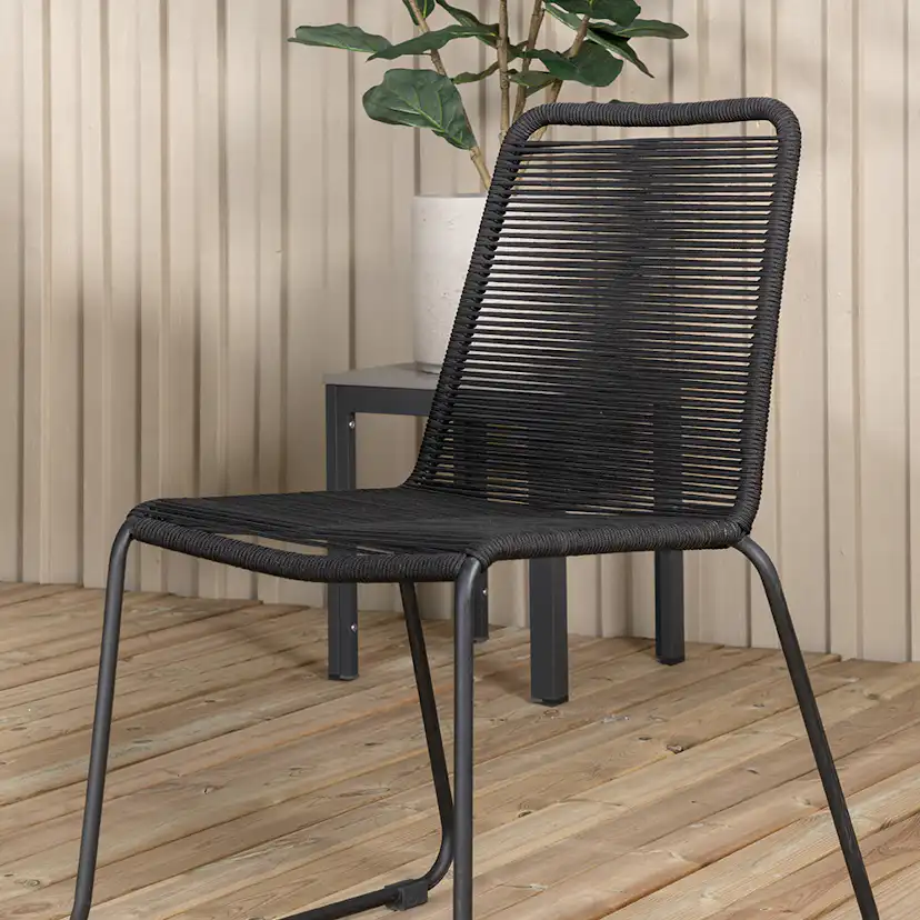 Matgrupp Utomhus Venture Home Aleyna 224 med 8 Leon Stapelbara Trädgårdsstolar