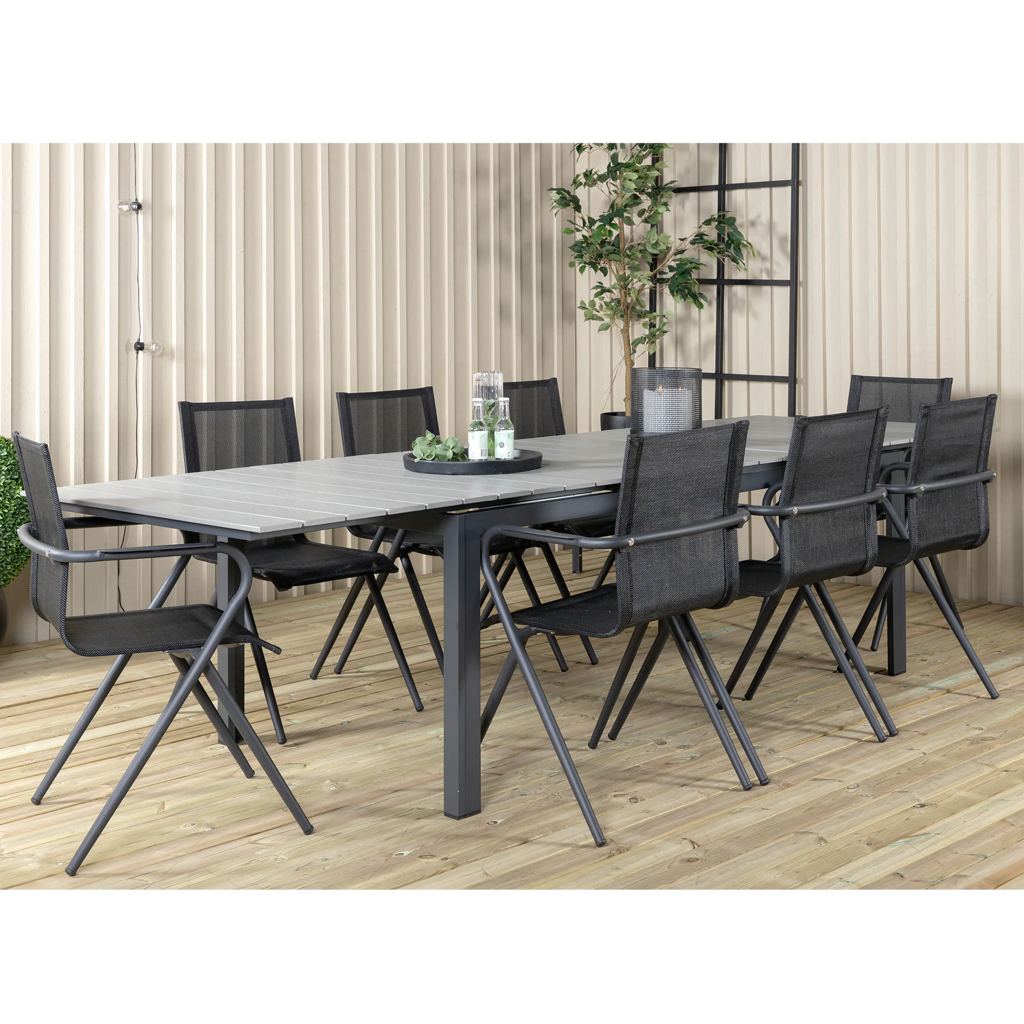 Matgrupp Venture Home Lova 224 med 8 Aspen Matstolar