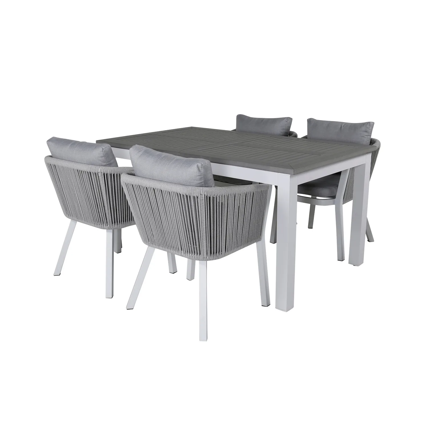 Matgrupp Venture Home Aleyna med 4 Virya Matstolar