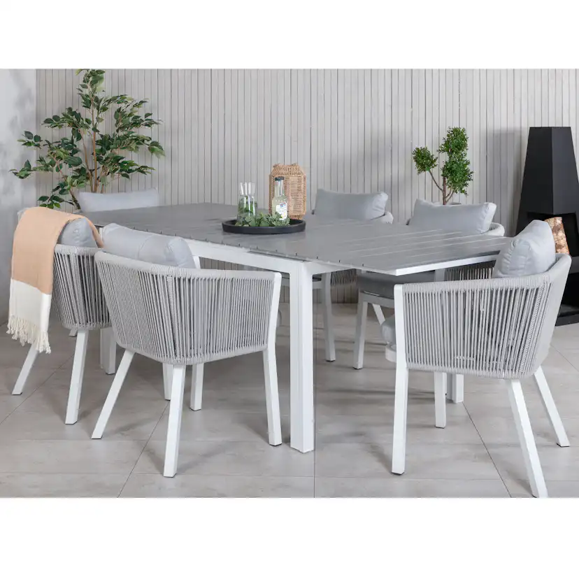 Matgrupp Venture Home Lova med 6 Virya Matstolar