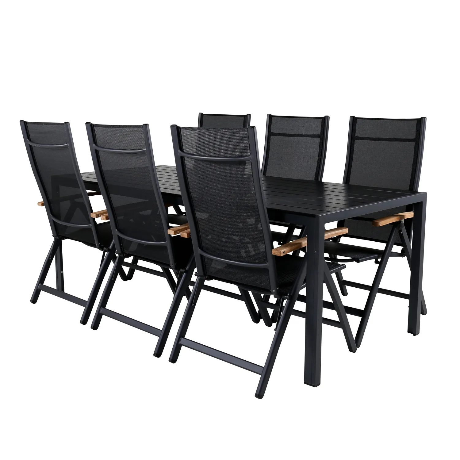 Matgrupp Utomhus Venture Home Bront med 6 Perla PositionsTrädgårdsstolar