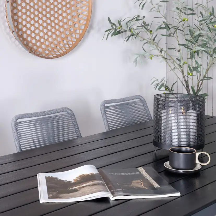 Matgrupp Utomhus Venture Home Bront med 6 Leon Trädgårdsstolar