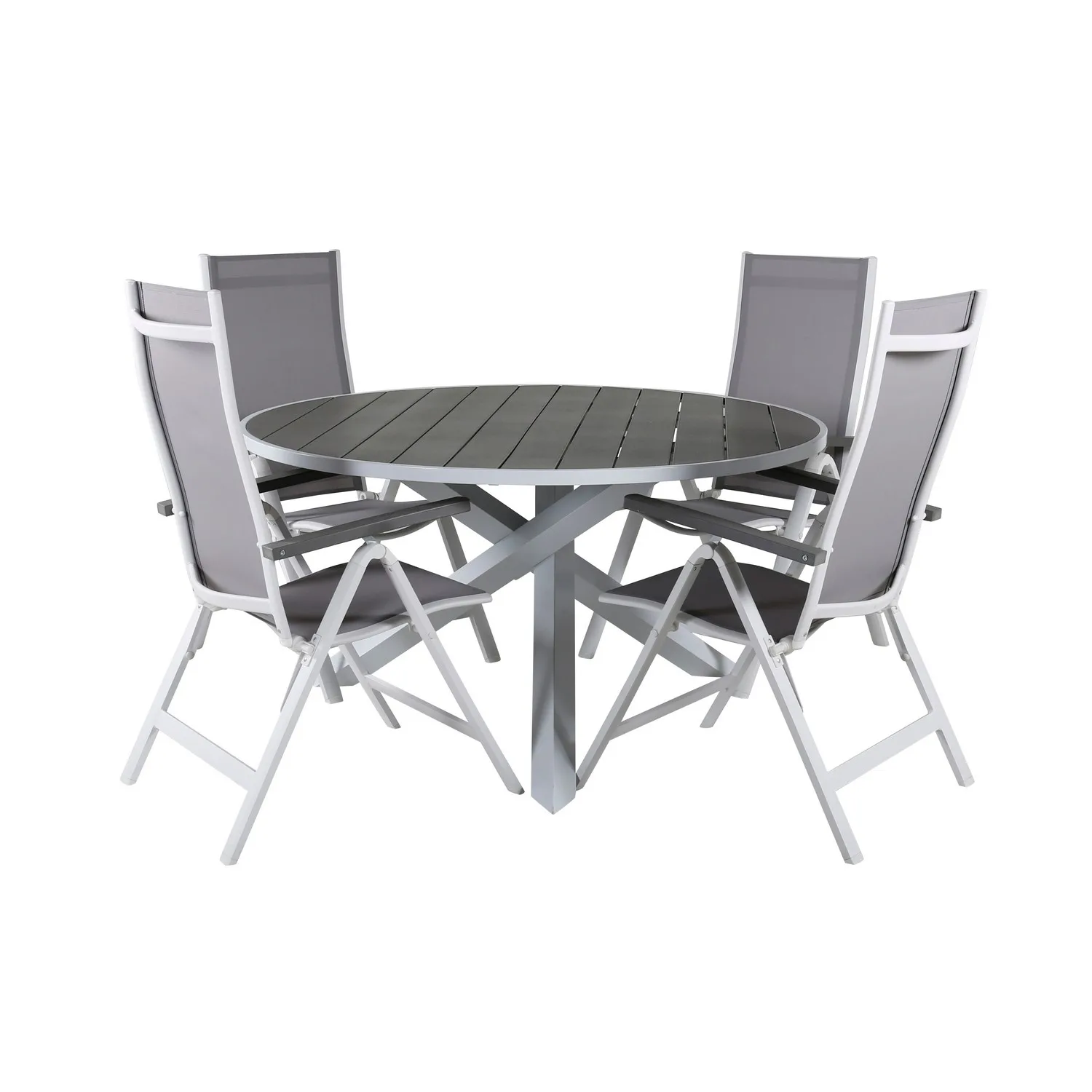 Matgrupp Utomhus Venture Home Pincy Rund med 4 Aleyna PositionsTrädgårdsstolar