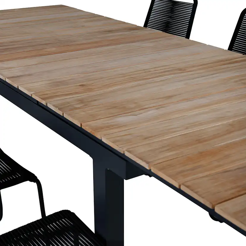 Matgrupp Utomhus Venture Home Mendi med 6 Levi Trädgårdsstolar