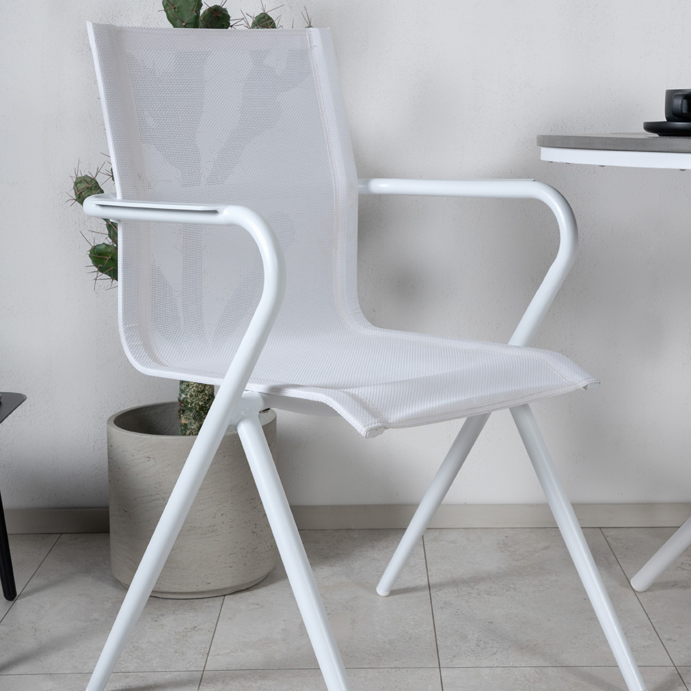 Matgrupp Utomhus Venture Home Pandi Rund med 2 Act Trädgårdsstolar