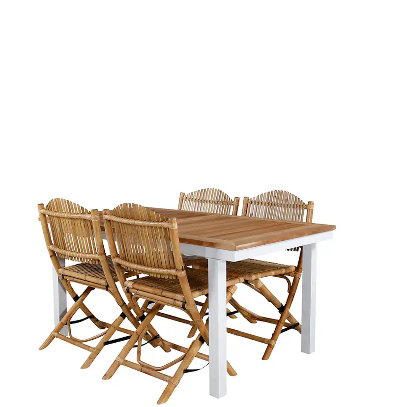 Matgrupp Utomhus Venture Home Pave med 4 Cane Trädgårdsstolar GR21866