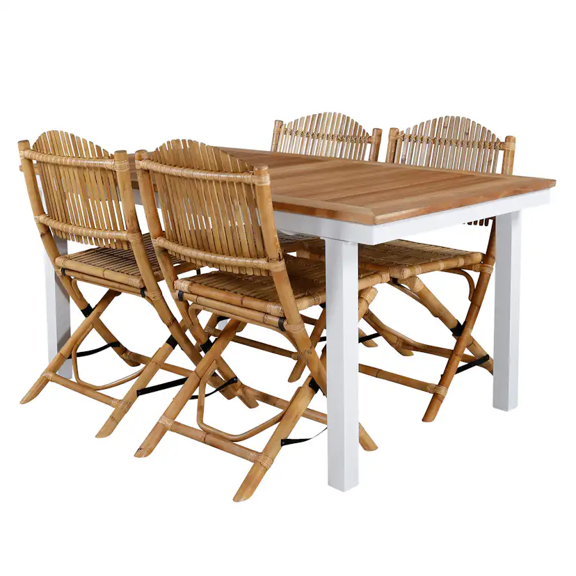 Matgrupp Utomhus Venture Home Pave med 4 Cane Trädgårdsstolar GR21866