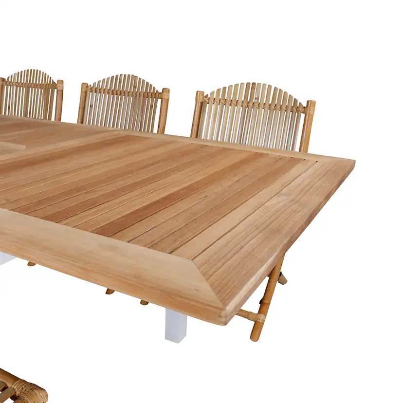 Matgrupp Utomhus Venture Home Pave med 6 Cane Trädgårdsstolar