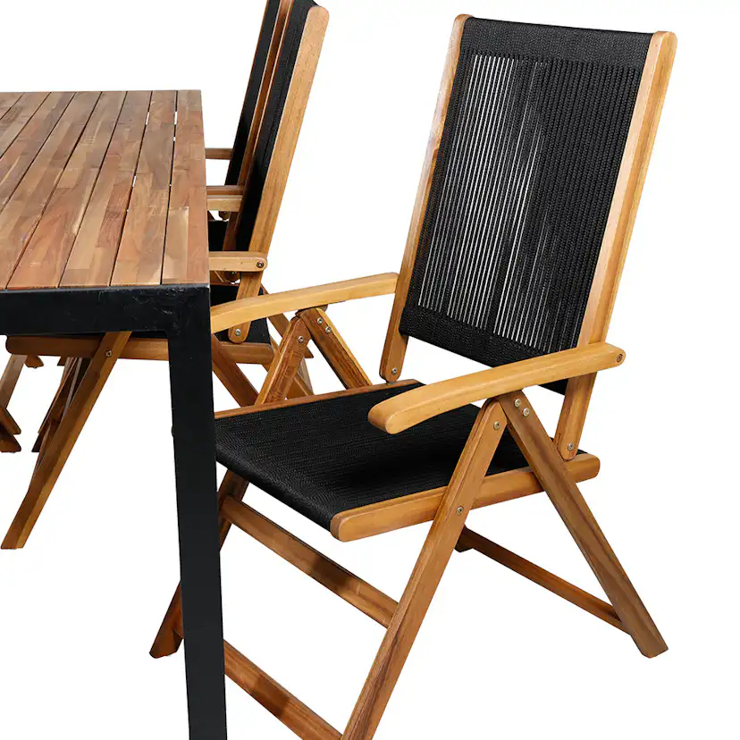 Matgrupp Venture Home Bois med 6 Lumi Stolar