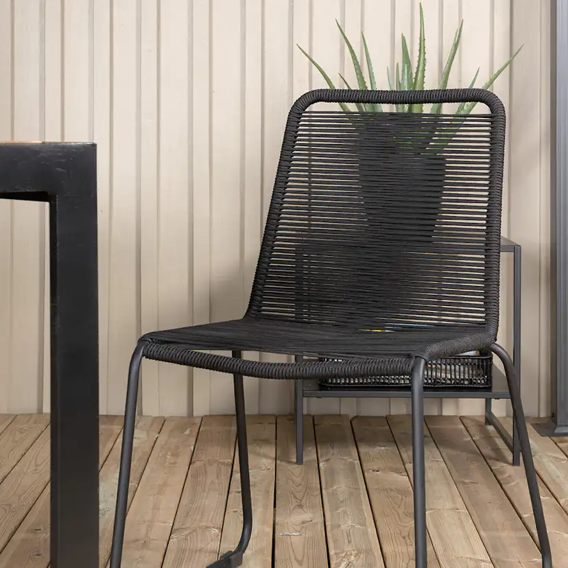 Matgrupp Utomhus Venture Home Bois med 6 Levi Trädgårdsstolar