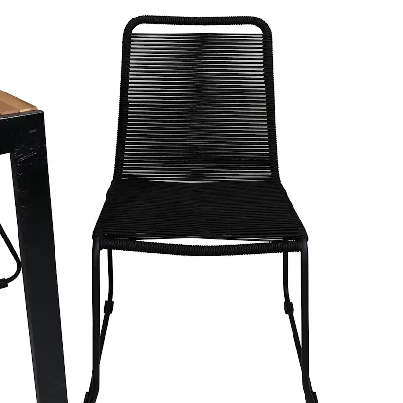 Matgrupp Utomhus Venture Home Bois med 6 Levi Trädgårdsstolar