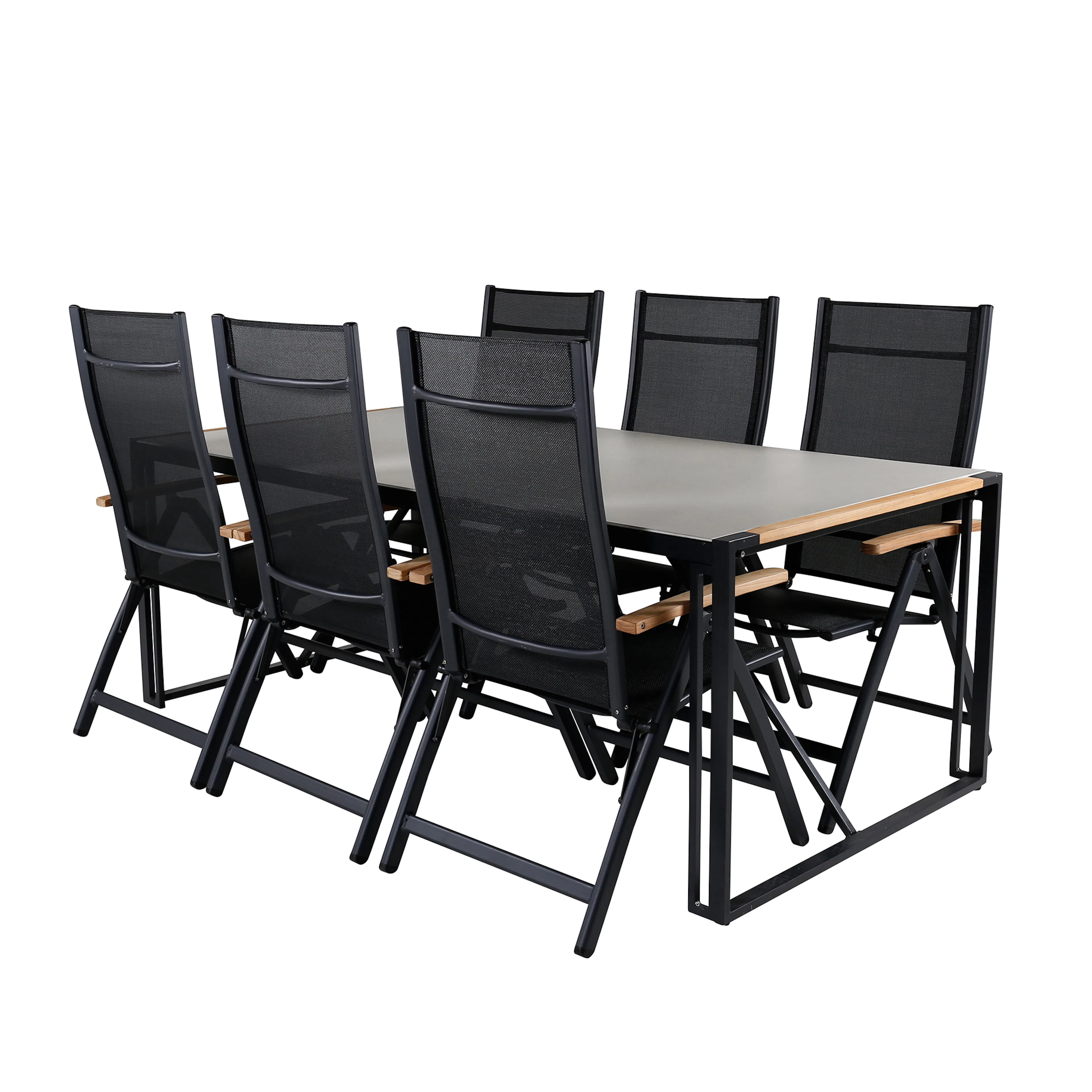 Matgrupp Utomhus Venture Home Texas med 6 Pave Trädgårdsstolar