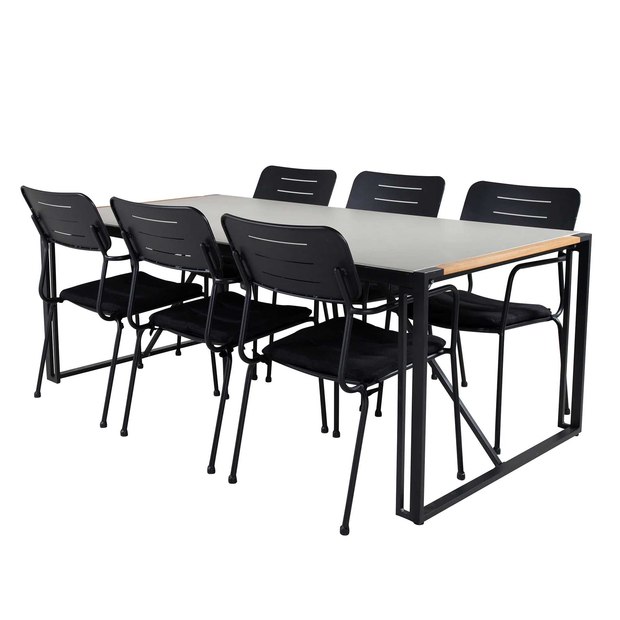 Matgrupp Utomhus Venture Home Texas med 6 Nice Trädgårdsstolar