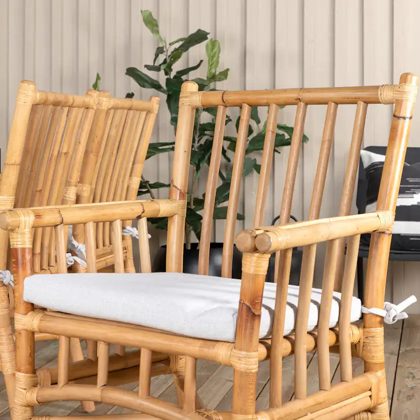 Matgrupp Utomhus Venture Home Thea med 6 Cane Trädgårdsstolar