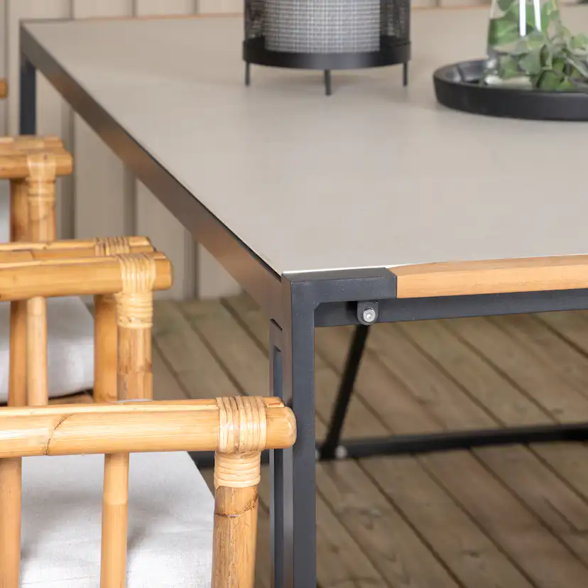 Matgrupp Utomhus Venture Home Thea med 6 Cane Trädgårdsstolar