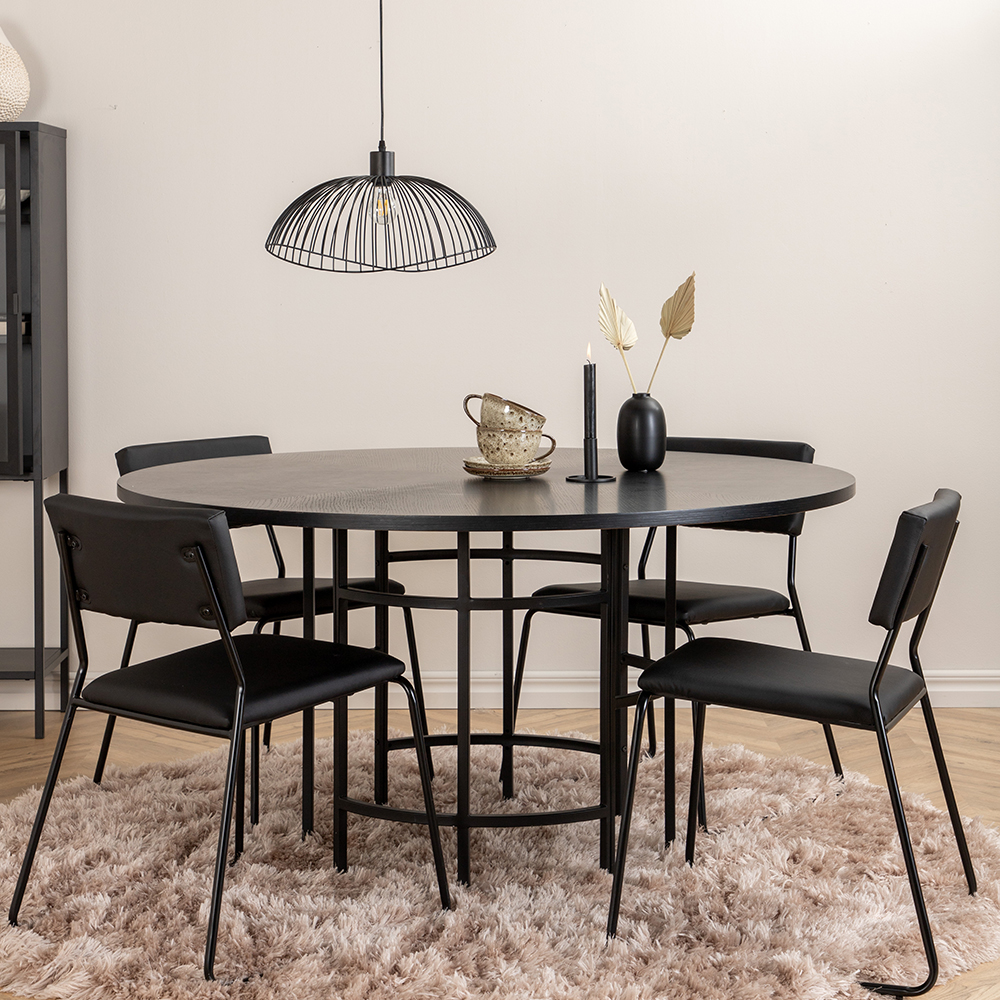 Matgrupp Venture Home Wien med 4 Kungshamn Stolar Konstläder