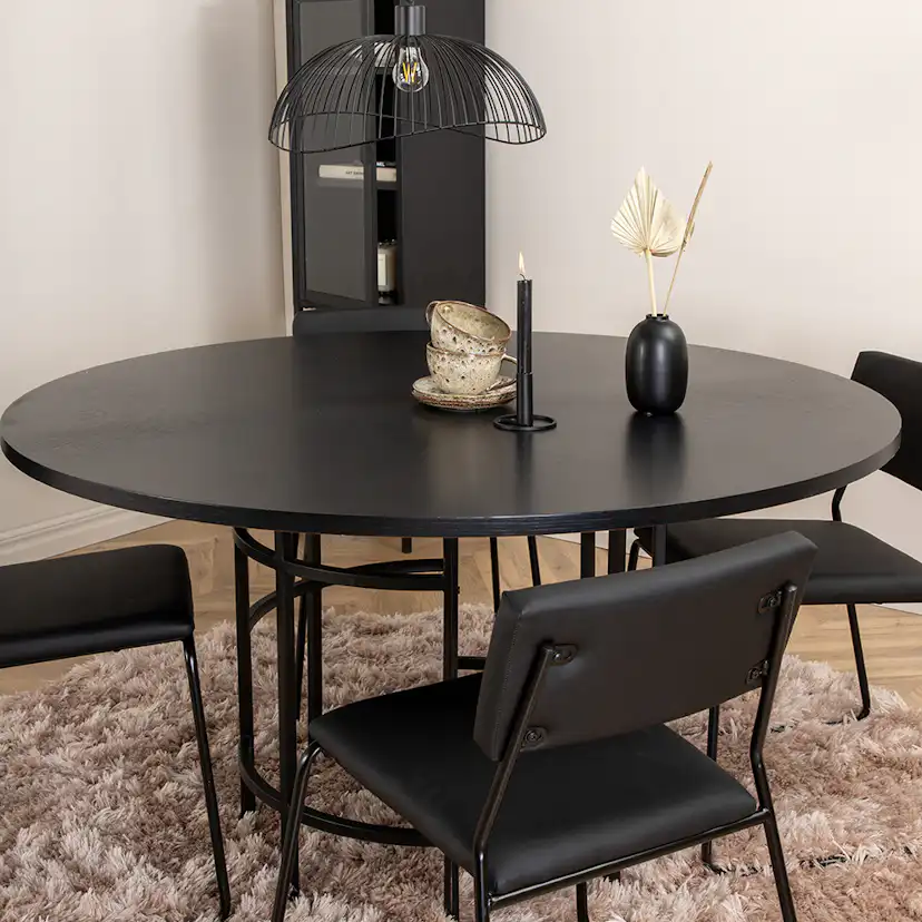 Matgrupp Venture Home Wien med 4 Kungshamn Stolar Konstläder