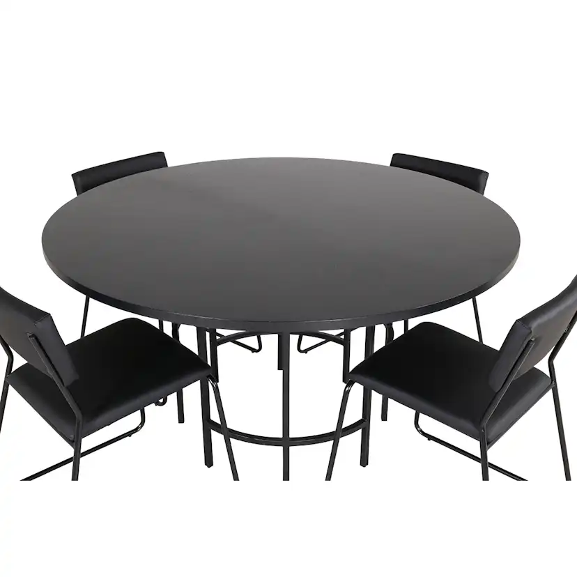 Matgrupp Venture Home Wien med 4 Kungshamn Stolar Konstläder