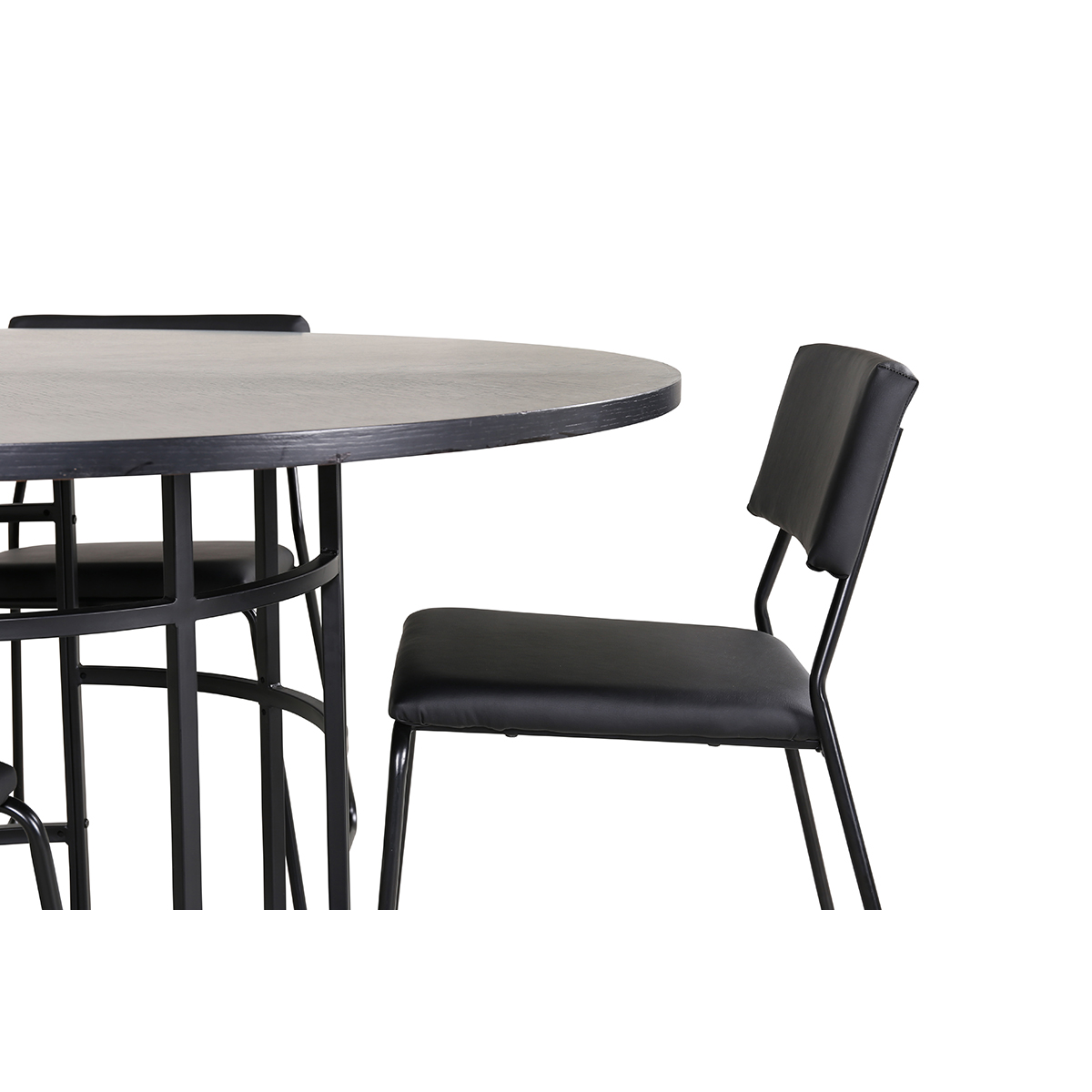 Matgrupp Venture Home Wien med 4 Kungshamn Stolar Konstläder