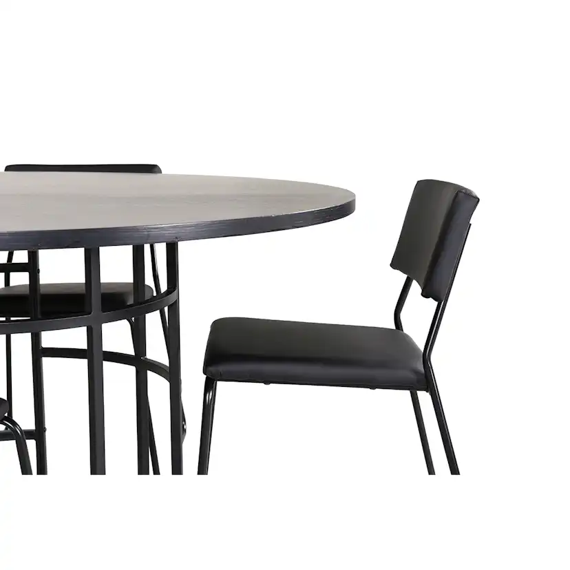 Matgrupp Venture Home Wien med 4 Kungshamn Stolar Konstläder