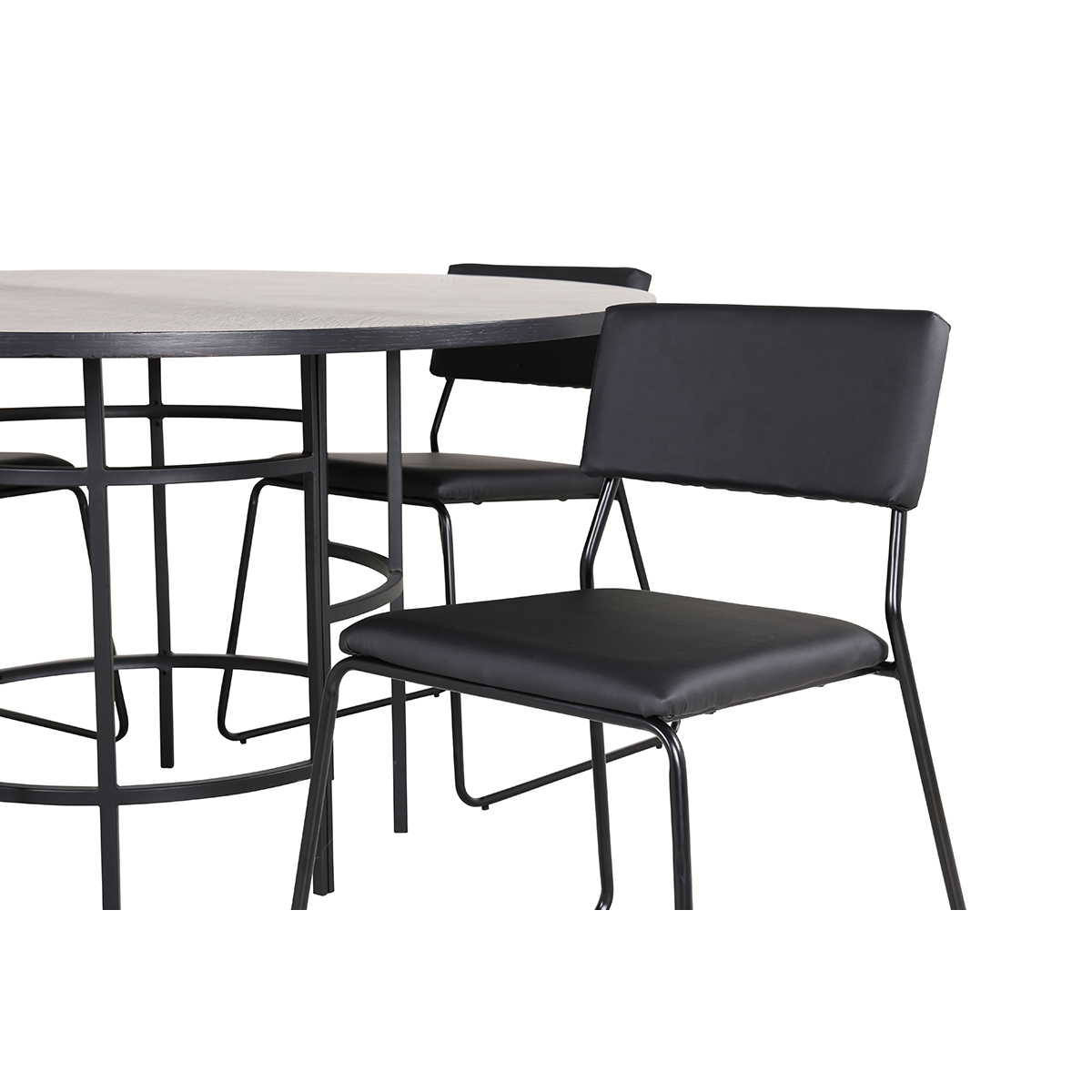 Matgrupp Venture Home Wien med 4 Kungshamn Stolar Konstläder