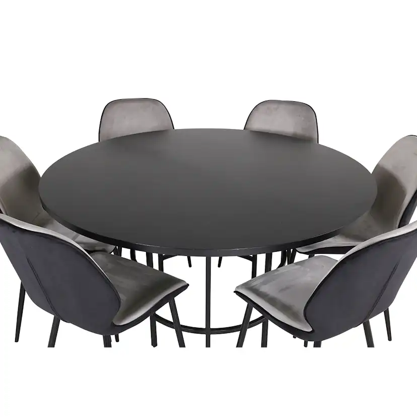 Matgrupp furniture/fashion Copenhagen med 6 Emma Stolar Sammet