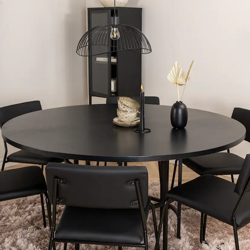 Matgrupp Venture Home Wien med 6 Kungshamn Stolar Konstläder