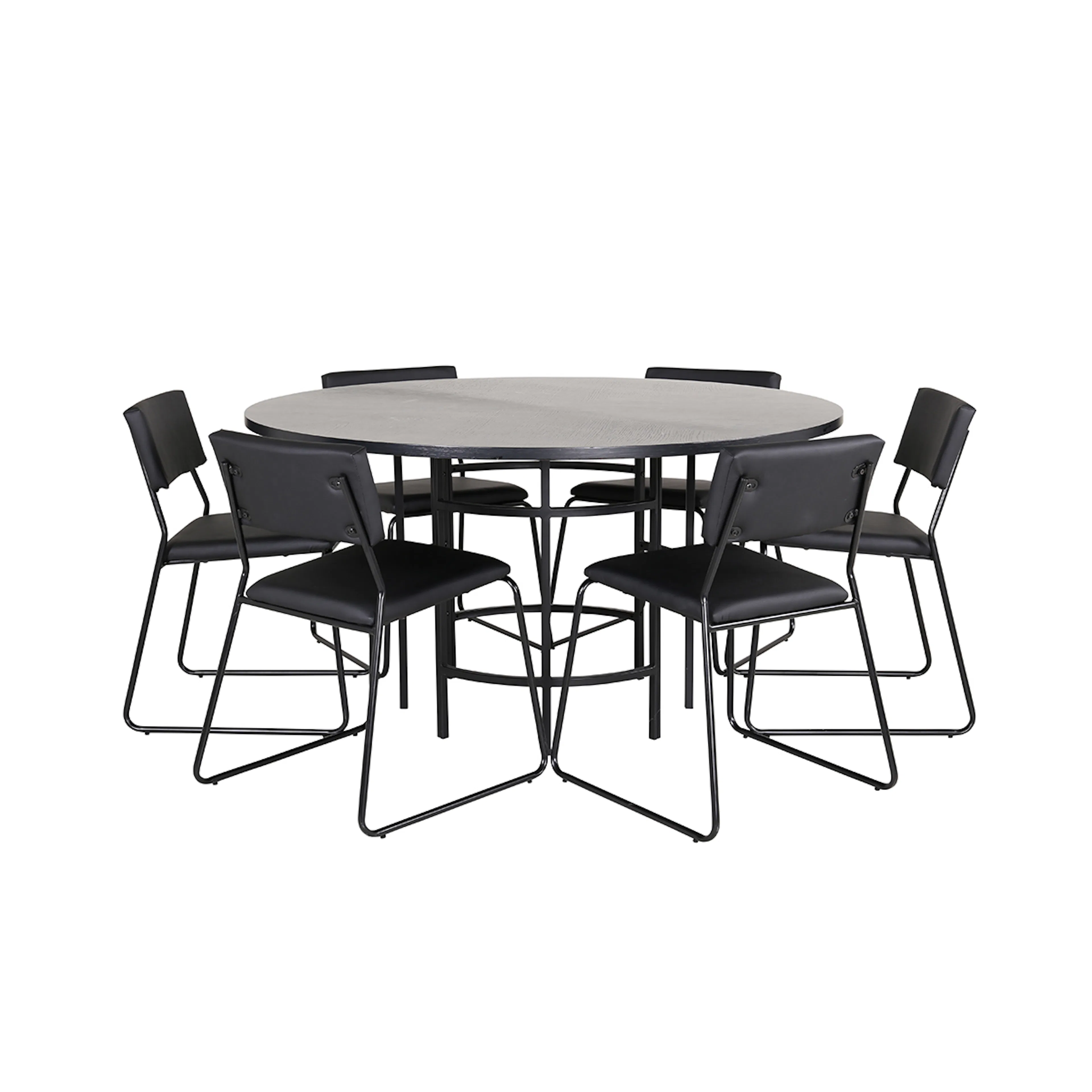 Matgrupp Venture Home Wien med 6 Kungshamn Stolar Konstläder