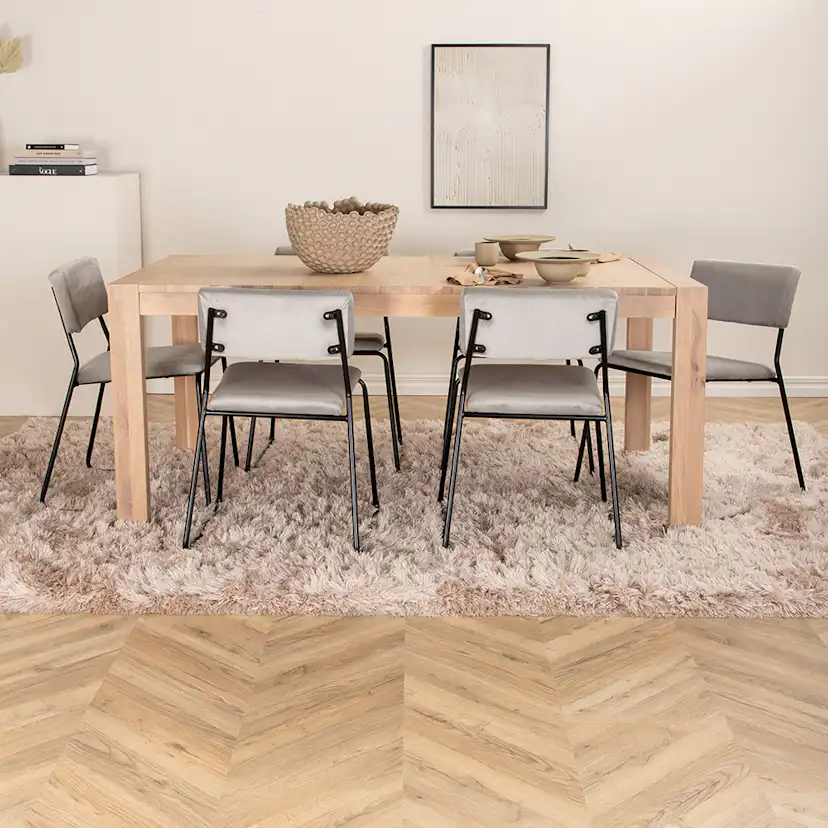 Matgrupp Venture Home Shy med 6 Kungshamn Stolar