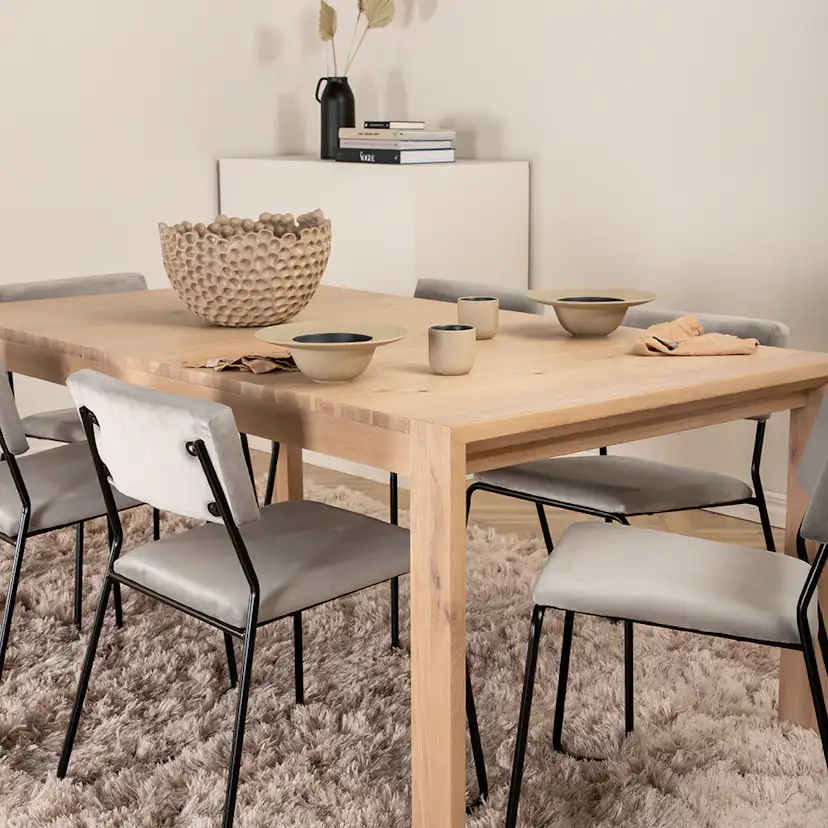 Matgrupp Venture Home Shy med 6 Kungshamn Stolar