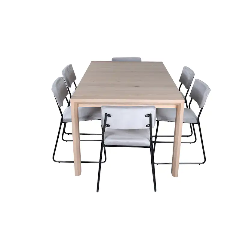 Matgrupp Venture Home Shy med 6 Kungshamn Stolar