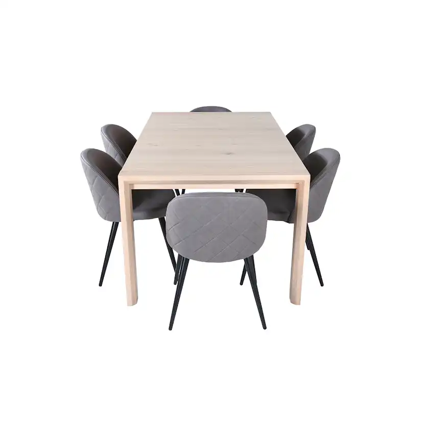 Matgrupp Venture Home Shy med 6 Valentina Stitcthes Stolar Mikrofiber