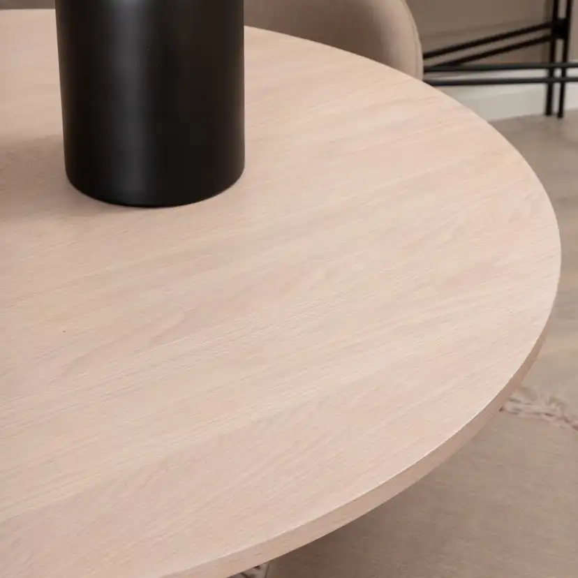 Matgrupp Venture Home Bianca Rund med 4 Valentina Stitcthes Stolar Polyester