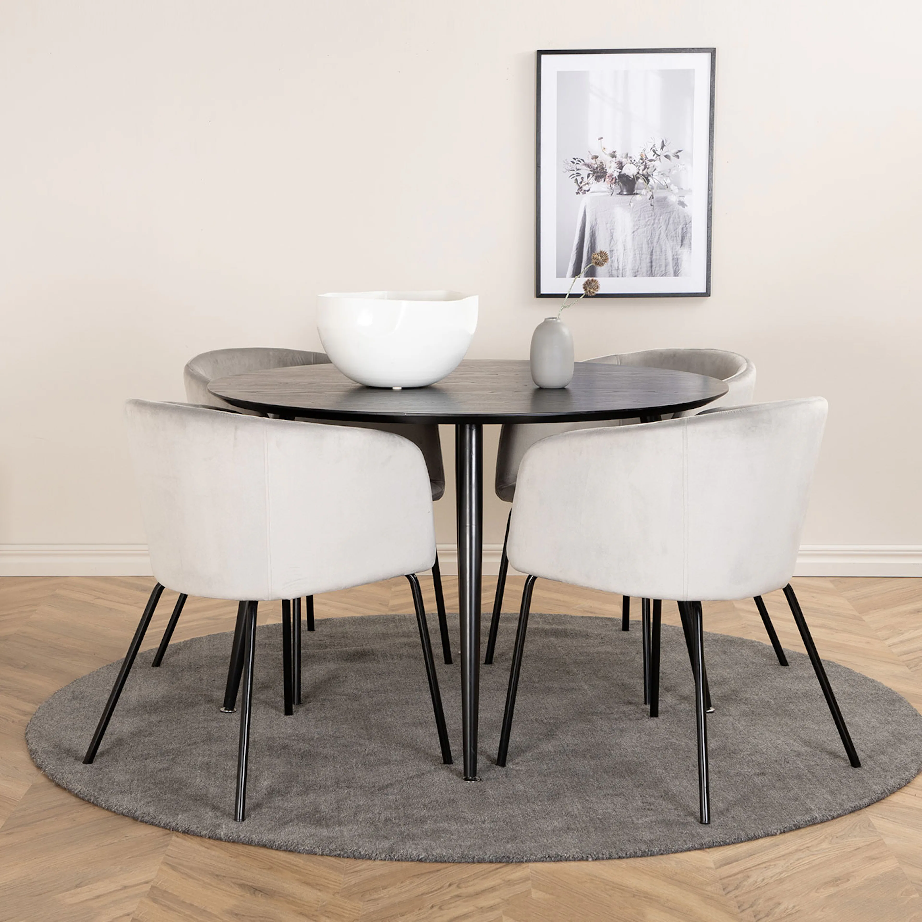 Svart/Ljusgrå/Svart