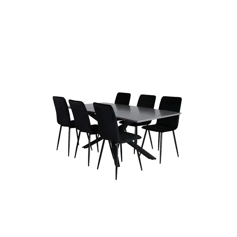 Matgrupp Venture Home Piata med 6 Walerina Stolar