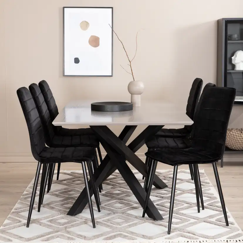 Matgrupp Venture Home Piata med 6 Walerina Stolar