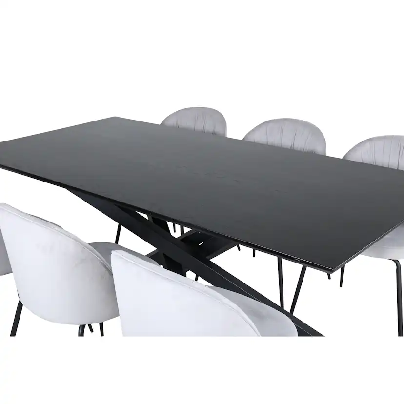 Matgrupp Venture Home med Piata Matbord och 6 Wrigley Matstolar